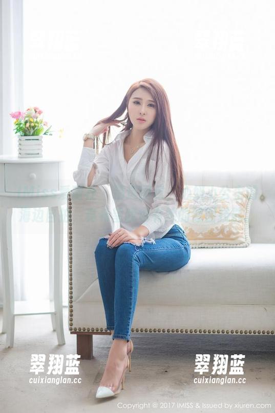 IMiss爱蜜社 - 精选图包，心妍小公主的海边自拍，真希望我也有她的修图技能。
