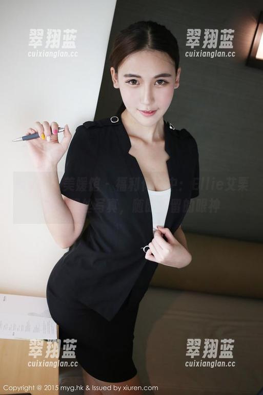 MyGirl美媛馆 - 福利传递中：Ellie艾栗栗的黑丝写真，随时停留的眼神