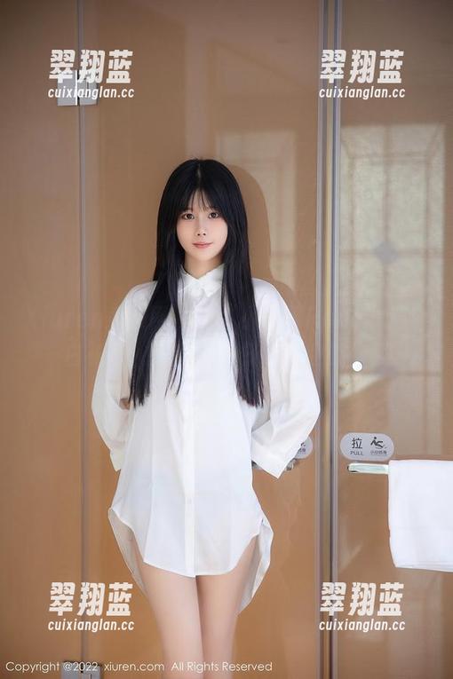 Xiuren秀人网 - 当“小海臀Rena”遇上白衬衫：一套让牛仔裤失业的作品
