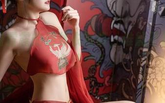 香草喵露露的连体衣写真，谁能不被这组合迷惑？